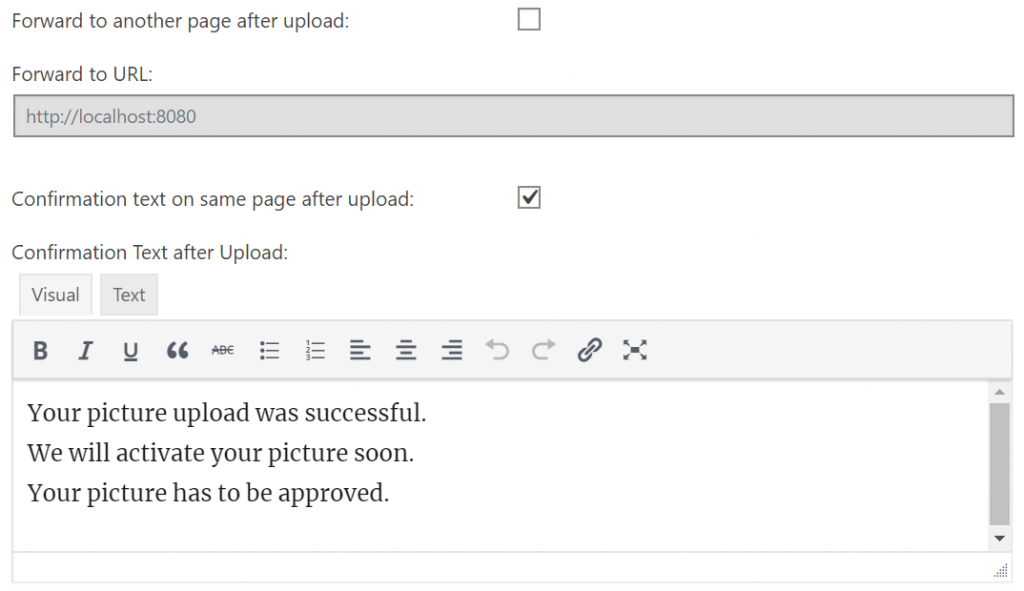 Documentation options