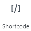 Shortcode block select