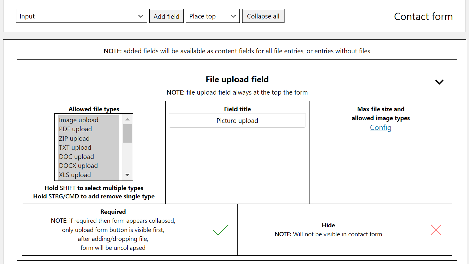 Different File Types Upload Form Different File Types Upload Form