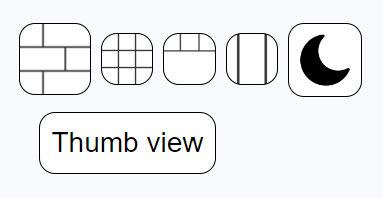 Four different types of gallery views