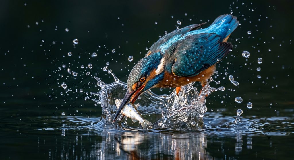 kingfisher water splash