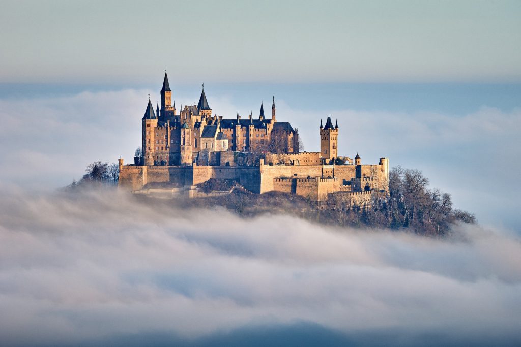 Hilltop Castle at Sunrise