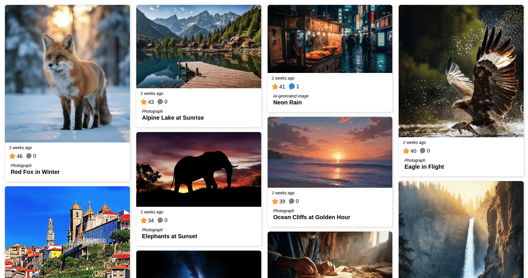 Contest Gallery photo contest with entries, votes, comments and descriptive titles